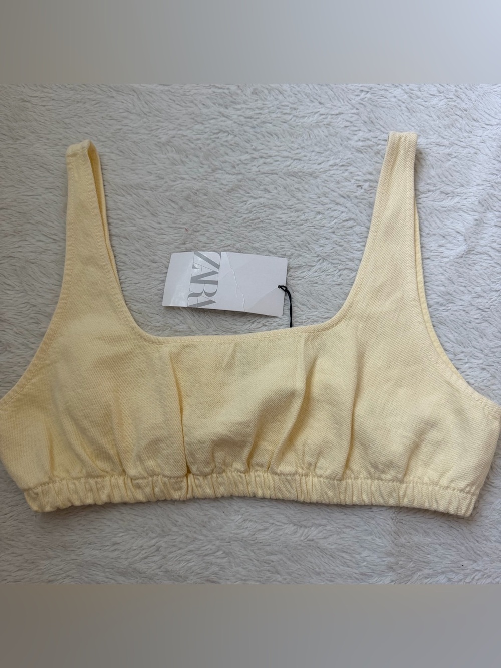 Zara Women’s Yellow Bra Top Size L New